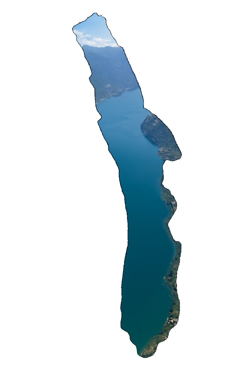 Silhouette du lac du Bourget