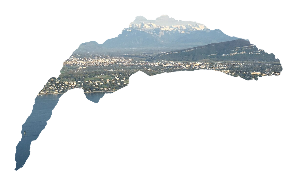 Silhouette du lac Léman